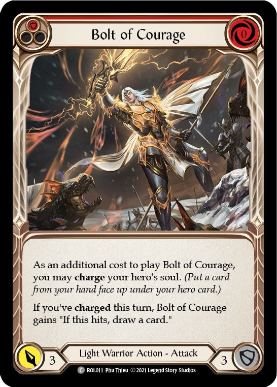 Bolt of Courage (Red) (11) [BOL] - Flesh and Blood TCG Single