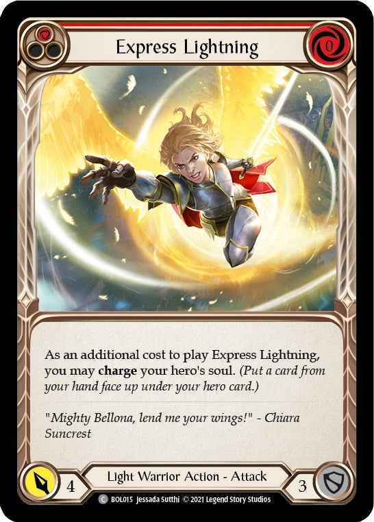Express Lightning (Red) (15) [BOL] - Flesh and Blood TCG Single