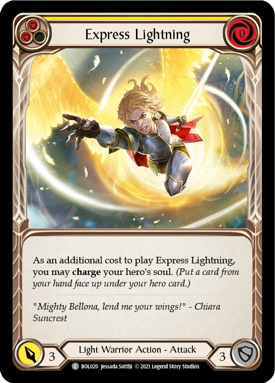 Express Lightning (Yellow) (20) [BOL] - Flesh and Blood TCG Single