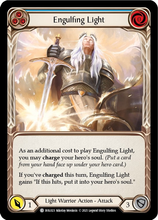 Engulfing Light (Blue) (23) [BOL] - Flesh and Blood TCG Single