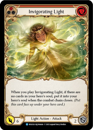 Invigorating Light (Red) (24) [BOL] - Flesh and Blood TCG Single