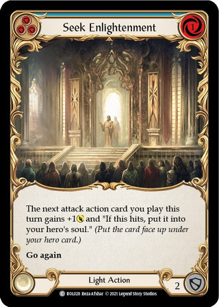 Seek Enlightenment (Blue) (28) [BOL] - Flesh and Blood TCG Single