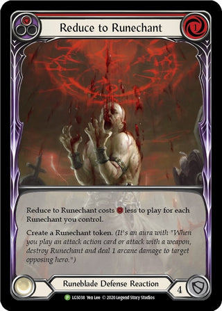 Reduce to Runechant (Red) - LGS038 (38) [PR] - Flesh and Blood TCG Single