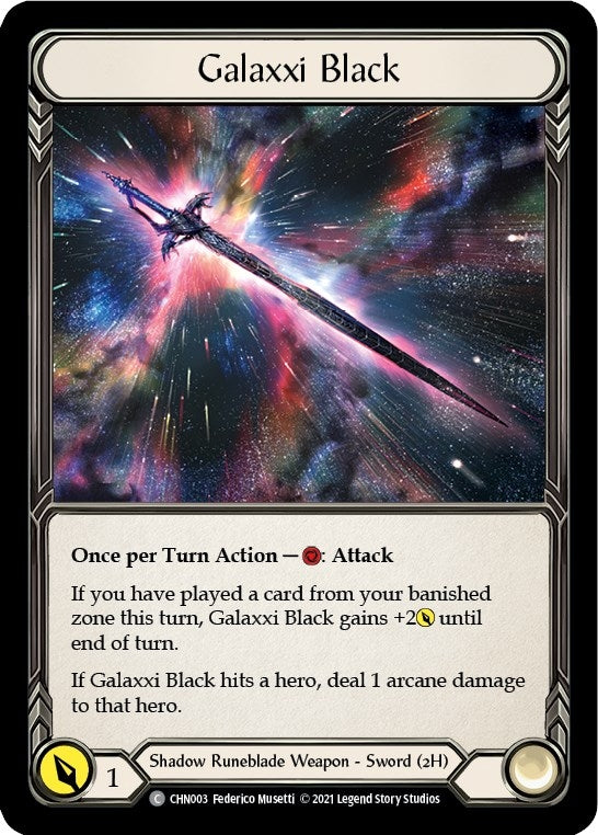 Galaxxi Black (3) [CHN] - Flesh and Blood TCG Single