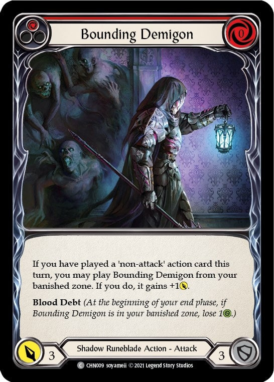 Bounding Demigon (Red) (9) [CHN] - Flesh and Blood TCG Single