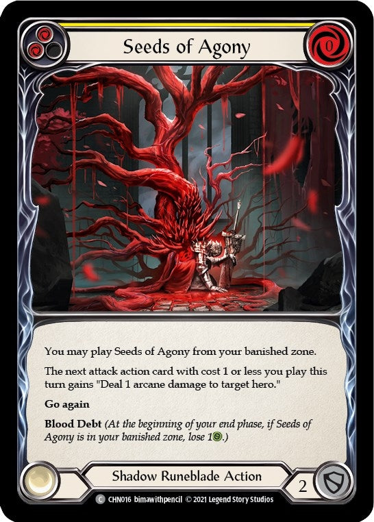 Seeds of Agony (Yellow) (16) [CHN] - Flesh and Blood TCG Single