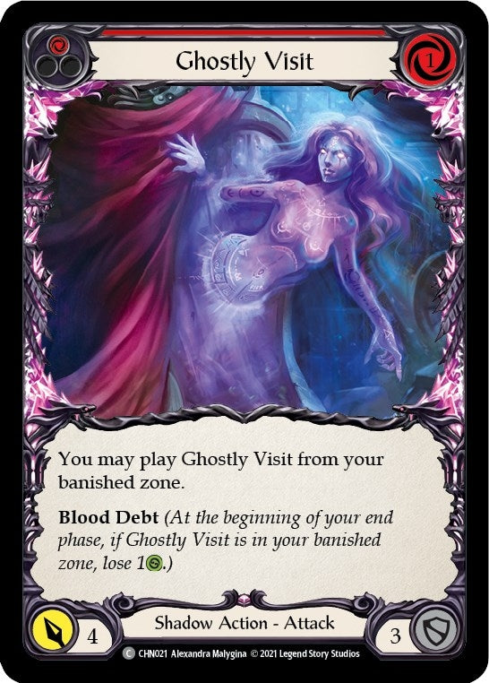 Ghostly Visit (Red) (21) [CHN] - Flesh and Blood TCG Single