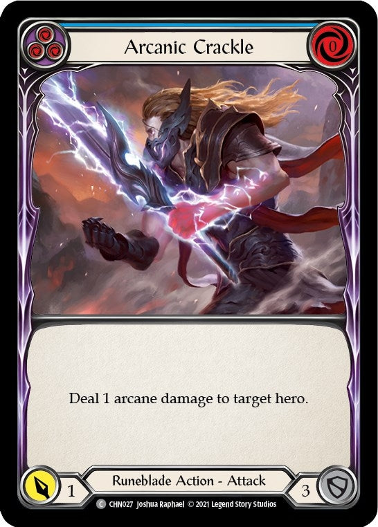 Arcanic Crackle (Blue) (27) [CHN] - Flesh and Blood TCG Single