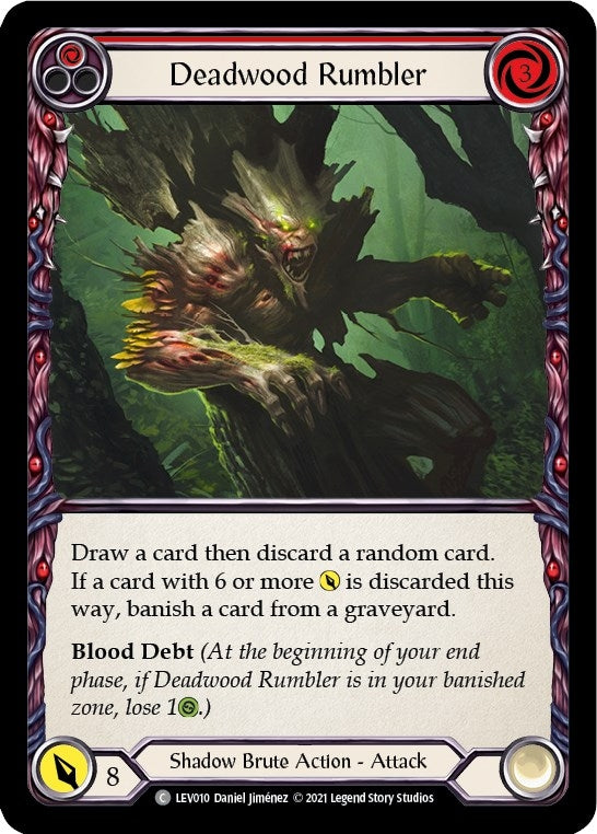 Deadwood Rumbler (Red) (10) [LEV] - Flesh and Blood TCG Single