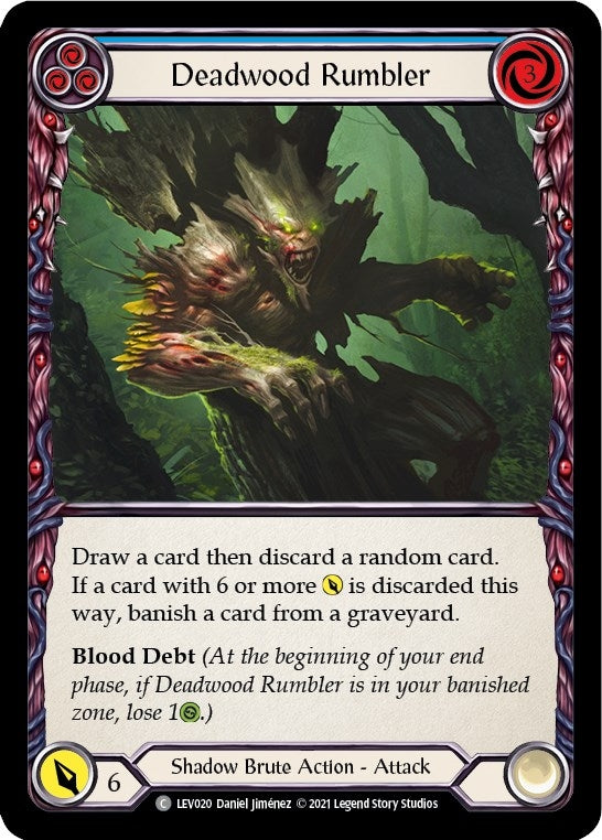 Deadwood Rumbler (Blue) (20) [LEV] - Flesh and Blood TCG Single