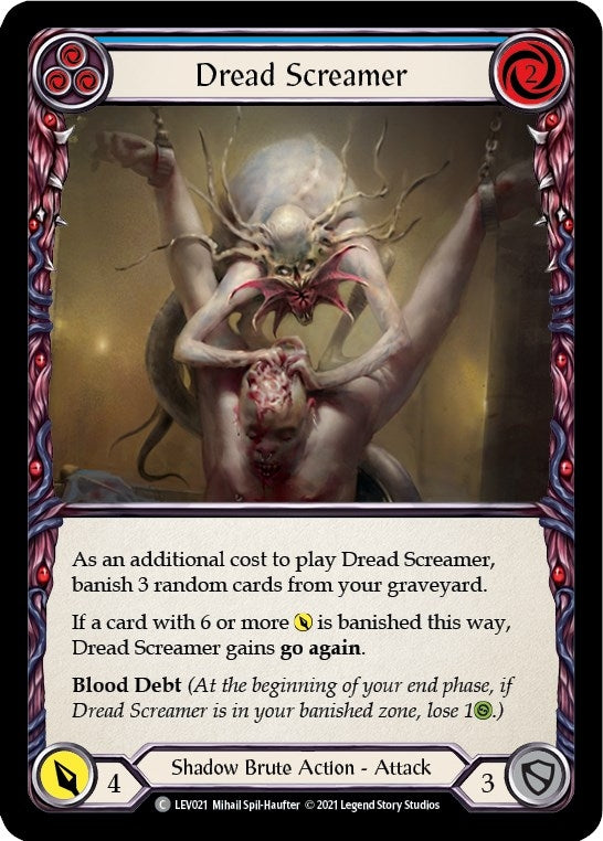 Dread Screamer (Blue) (21) [LEV] - Flesh and Blood TCG Single
