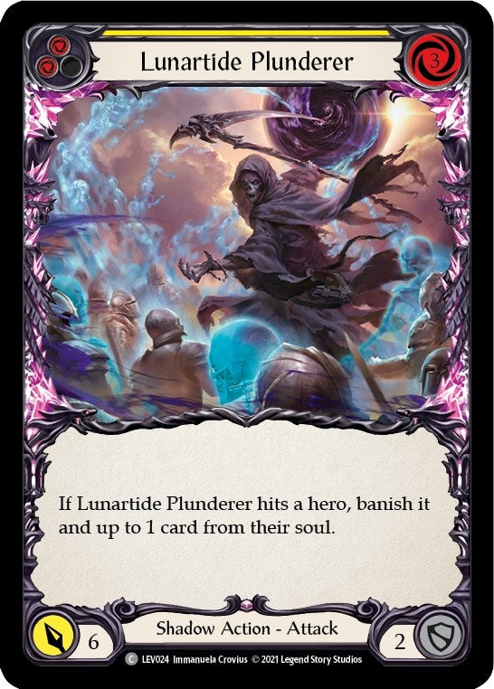 Image for Lunartide Plunderer (Yellow) (LEV024) - Flesh and Blood TCG