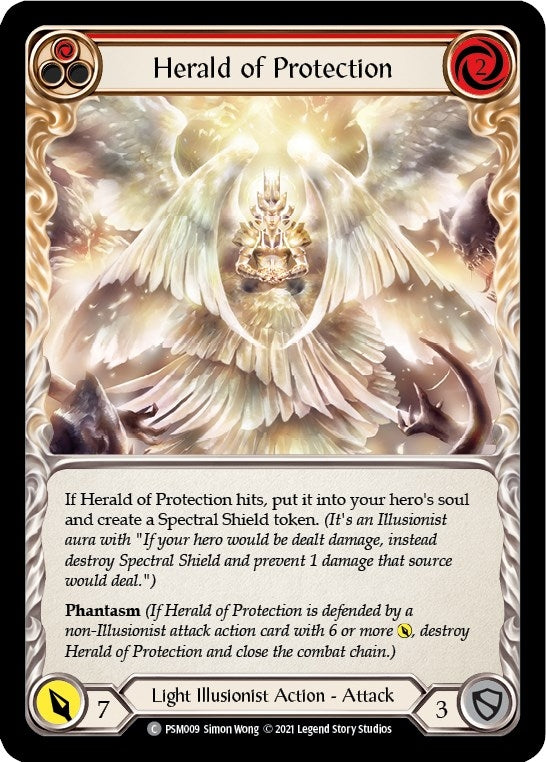 Herald of Protection (Red) (9) [PSM] - Flesh and Blood TCG Single