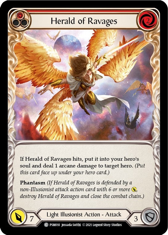 Herald of Ravages (Red) (10) [PSM] - Flesh and Blood TCG Single