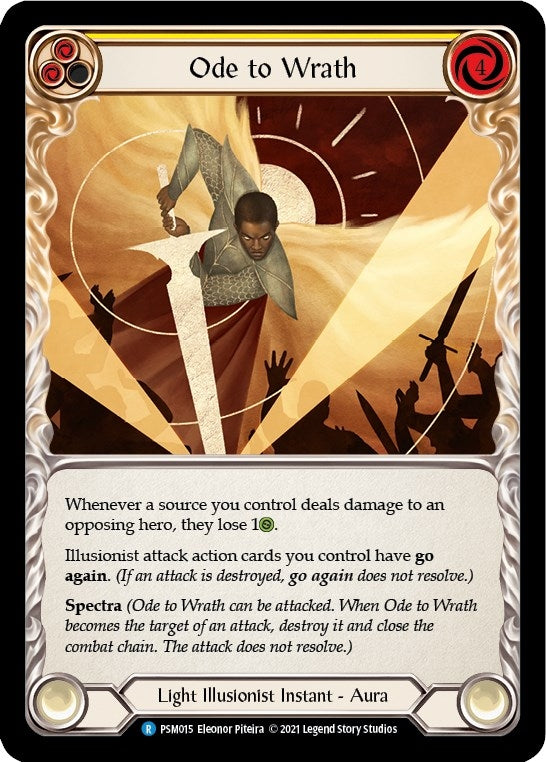 Ode to Wrath (15) [PSM] - Flesh and Blood TCG Single