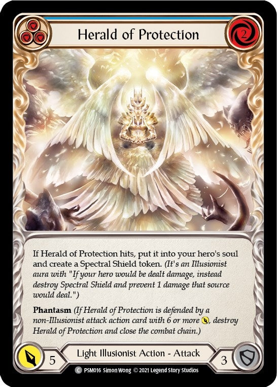 Herald of Protection (Blue) (16) [PSM] - Flesh and Blood TCG Single