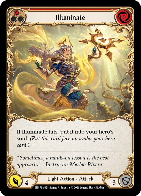 Illuminate (Red) (21) [PSM] - Flesh and Blood TCG Single
