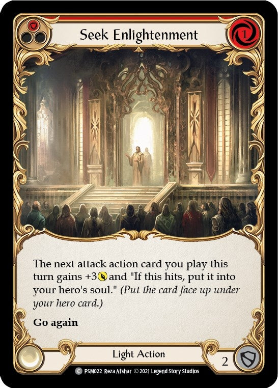 Seek Enlightenment (Red) (22) [PSM] - Flesh and Blood TCG Single