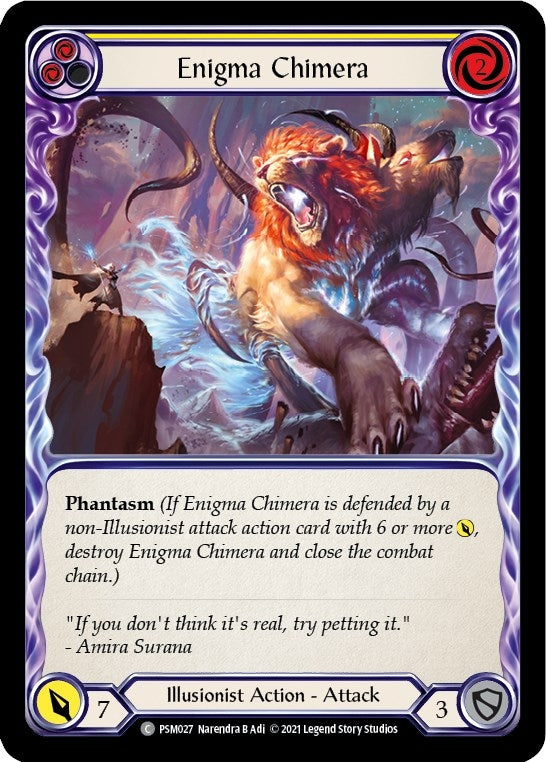 Enigma Chimera (Yellow) (27) [PSM] - Flesh and Blood TCG Single