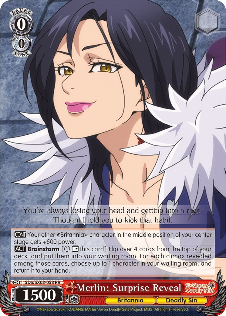 Merlin: Surprise Reveal (3053) [SDS/SX03] - Weiss Schwarz Single
