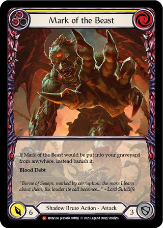Mark of the Beast (Extended Art) (124) [MON] - Flesh and Blood TCG Single