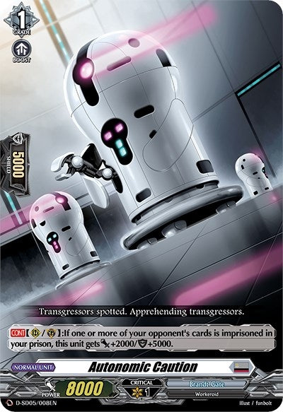 Autonomic Caution (5008) [D-SD05] - Cardfight Vanguard Single