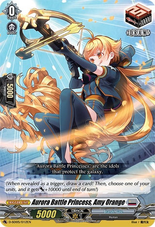 Aurora Battle Princess Amy Orange (5012) [D-SD05] - Cardfight Vanguard Single