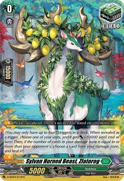 Sylvan Horned Beast Zlatorog (4014) [D-SD04] - Cardfight Vanguard Single