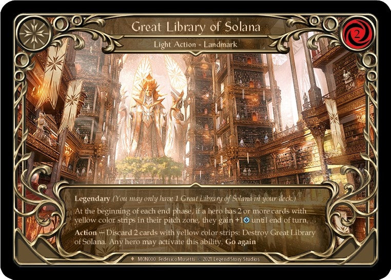 Great Library of Solana (0) [MON] - Flesh and Blood TCG Single