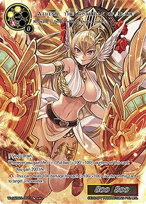 Athena the Guardian of Blaze (Full Art) (2021001) [PRO] - Force of Will Single