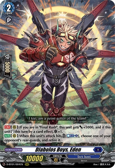 Diabolos Boys Eden (1004) [D-BT01] - Cardfight Vanguard Single