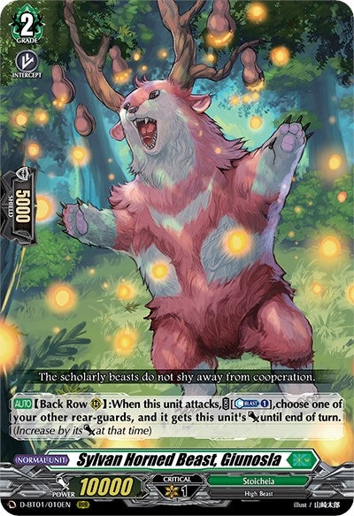Sylvan Horned Beast Giunosla (1010) [D-BT01] - Cardfight Vanguard Single