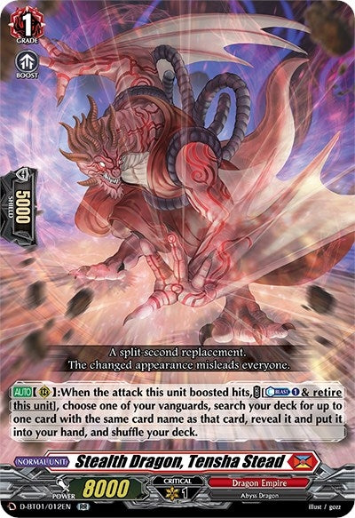 Stealth Dragon Tensha Stead (1012) [D-BT01] - Cardfight Vanguard Single