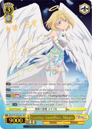 Loving Sacrifice Maple (SEC) (78002) [BFR/S78] - Weiss Schwarz Single