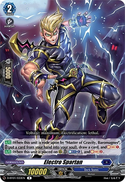 Electro Spartan (1033) [D-BT01] - Cardfight Vanguard Single
