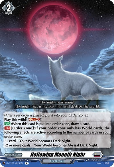 Hollowing Moonlit Night (1043) [D-BT01] - Cardfight Vanguard Single
