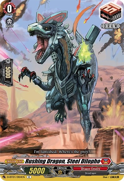 Rushing Dragon Steel Dilopho (1064) [D-BT01] - Cardfight Vanguard Single