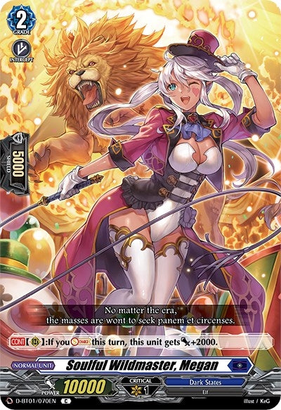 Soulful Wildmaster Megan (1070) [D-BT01] - Cardfight Vanguard Single