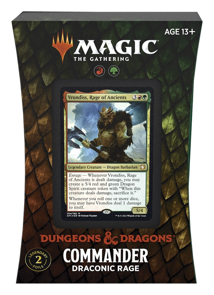 Adventures in the Forgotten Realms - Draconic Rage Commander Deck [AFC] - MTG Sealed