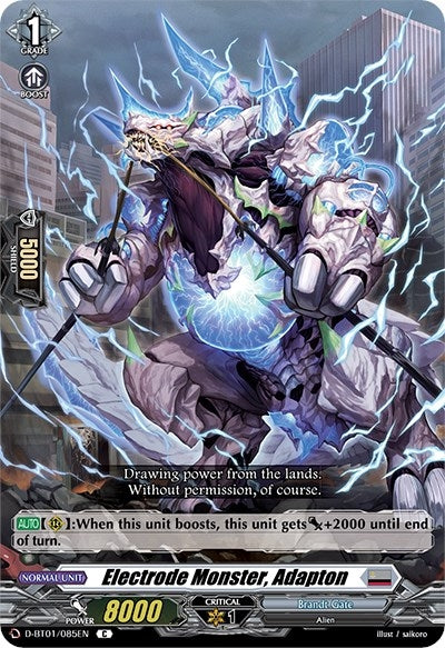 Electrode Monster Adapton (1085) [D-BT01] - Cardfight Vanguard Single
