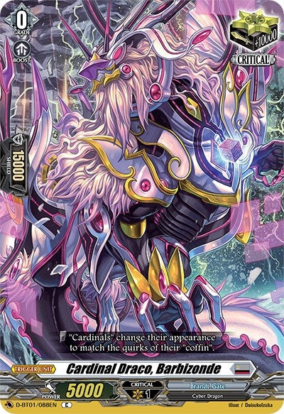 Cardinal Draco Barbizonde (1088) [D-BT01] - Cardfight Vanguard Single