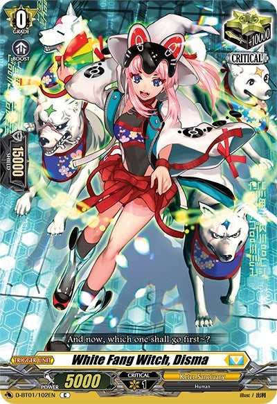 White Fang Witch Disma (1102) [D-BT01] - Cardfight Vanguard Single