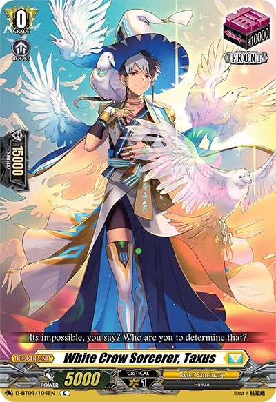 White Crow Sorcerer Taxus (1104) [D-BT01] - Cardfight Vanguard Single