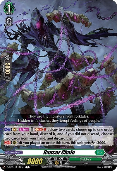 Rancor Chain (1111) [D-BT01] - Cardfight Vanguard Single