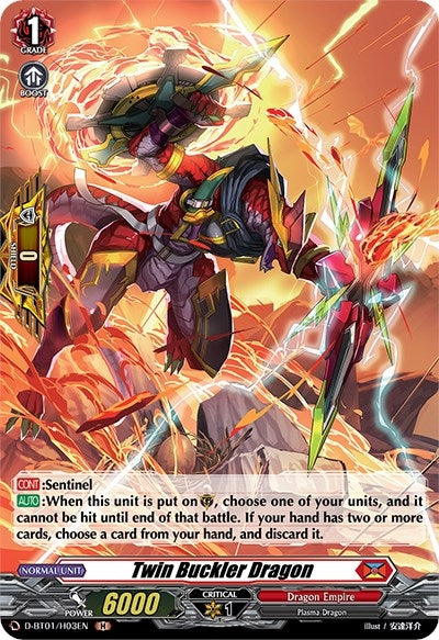 Twin Buckler Dragon (Holo) (103) [D-BT01] - Cardfight Vanguard Single