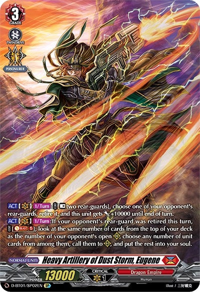 Heavy Artillery of Dust Storm Eugene (SP) (102) [D-BT01] - Cardfight Vanguard Single