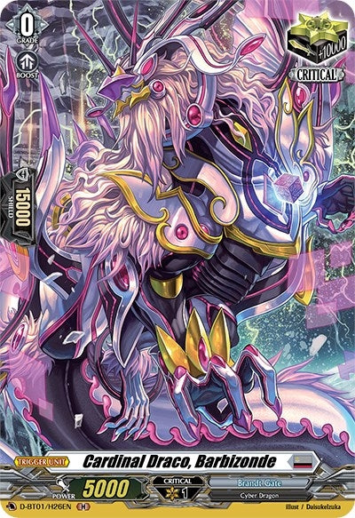 Cardinal Draco Barbizonde (Holo) (126) [D-BT01] - Cardfight Vanguard Single