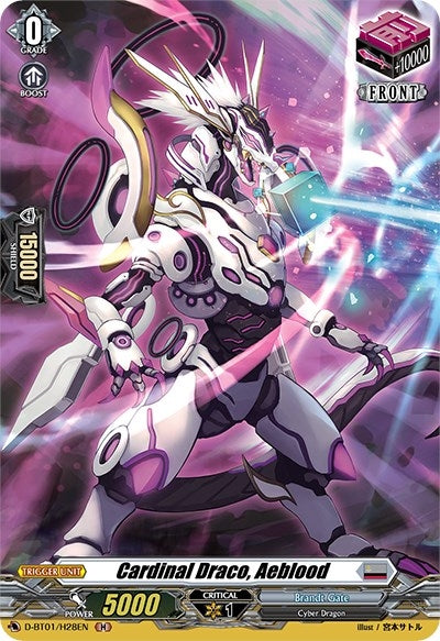Cardinal Draco Aeblood (Holo) (128) [D-BT01] - Cardfight Vanguard Single