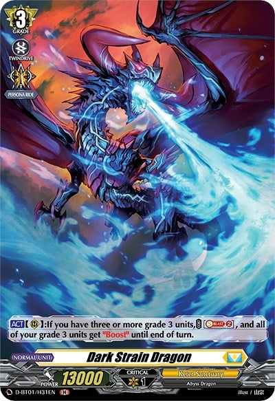 Dark Strain Dragon (Holo) (131) [D-BT01] - Cardfight Vanguard Single