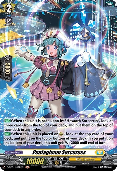 Pentagleam Sorceress (Holo) (132) [D-BT01] - Cardfight Vanguard Single